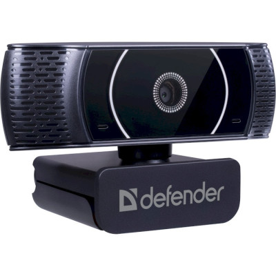 Веб-камера Defender G-Lens 2590 QHD, Black, 3.7 Mp, відео 2560x1440, збережене зображення 2160x1440, мікрофон, кут огляду 86.1°, 30 кадрів/сек, універсальне кріплення, USB, 1.4 м (63113)