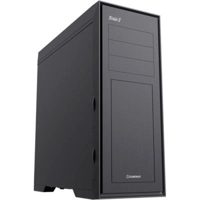 Корпус GameMax Titan Silent 2, Black, без БЖ, Full Tower, E-ATX / ATX / Micro ATX / Mini-ITX, 1xType-C / 2xUSB 3.0 / 2xUSB 2.0, макс. CPU - 170 мм / VGA - 420 мм, 3x120 мм, хаб Fan x6