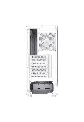 Корпус GameMax Storm 2 AW, White, без БЖ, Midi Tower, ATX / Micro ATX / Mini-ITX, 1xType-C / 1xUSB 3.0 / 1xUSB 2.0, макс. CPU - 155 мм / VGA - 330 мм, 6x120 мм Blue LED, бічна панель із загартованого скла, хаб Fan x6