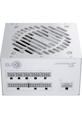 Блок живлення 850 Вт, Seasonic Core GX ATX 3.1, White, модульний, 80+ Gold, Active PFC, 12 см HDB, 3xMolex / 6xSATA / 1x16-pin / 3x6+2-pin / 2x4+4-pin / 20+4-pin, защита OCP/OPP/OTP/OVP/SCP/UVP (CORE GX-850-ATX3 WHITE)
