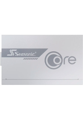Блок живлення 850 Вт, Seasonic Core GX ATX 3.1, White, модульний, 80+ Gold, Active PFC, 12 см HDB, 3xMolex / 6xSATA / 1x16-pin / 3x6+2-pin / 2x4+4-pin / 20+4-pin, защита OCP/OPP/OTP/OVP/SCP/UVP (CORE GX-850-ATX3 WHITE)