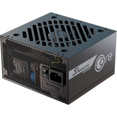 Блок живлення 850 Вт, Seasonic Core GX ATX 3.1, Black, модульний, 80+ Gold, Active PFC, 12 см HDB, 3xMolex / 6xSATA / 1x16-pin / 3x6+2-pin / 2x4+4-pin / 20+4-pin, защита OCP/OPP/OTP/OVP/SCP/UVP (CORE GX-850-ATX3)