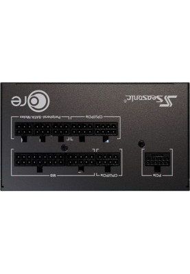 Блок живлення 850 Вт, Seasonic Core GX ATX 3.1, Black, модульний, 80+ Gold, Active PFC, 12 см HDB, 3xMolex / 6xSATA / 1x16-pin / 3x6+2-pin / 2x4+4-pin / 20+4-pin, защита OCP/OPP/OTP/OVP/SCP/UVP (CORE GX-850-ATX3)