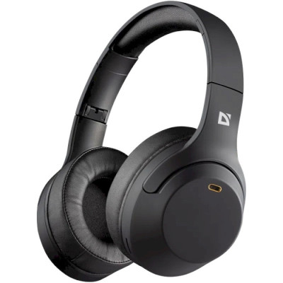 Навушники бездротові Defender FreeMotion B690, Black, Bluetooth, Mini jack 3.5 мм, USB-C, мікрофон, 32 Ом, 118 дБ, microSD, час роботи до 50 годин, радіус дії до 10 м (63690)