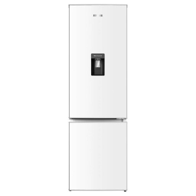 Холодильник Edler ED-359DDW, White, двокамерний, з нижньою мор. камерою, диспенсер для води, загальний об'єм 273L, корисний об'єм 202L/71L, електронне керування, A+, 178x55x58см