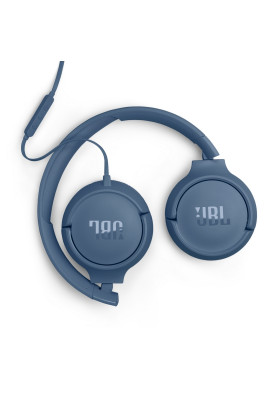 Навушники JBL Tune 520C, Blue, USB-C, мікрофон, однокнопковий пульт керування, технологія "Pure Bass", складний дизайн, підтримка Siri та Google Now (JBLT520CBLU)