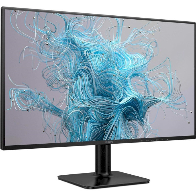 Монітор 23.8" Philips 24E2N1110/00 Black, WLED, IPS, 1920x1080 (16:9), 4 мс, 120 Гц, 300 кд/м², 1500:1, 178°/178°, VGA/HDMI, Vesa 100x100, Adaptive Sync