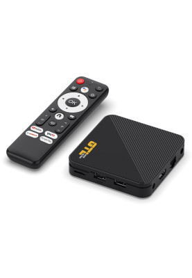 ТВ-приставка GTL Max Ultra, Black, Allwinner H313 (4 ядра), 2Gb, 16Gb, WiFi 6 / Bluetooth, RJ45, 2xUSB 2.0, microSD, Android 14, пульт ДК