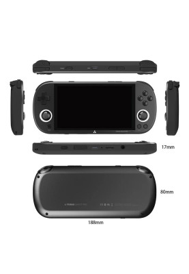 Портативна ігрова приставка Trimui Smart Pro TG5040, Black, 4.96" (1280x720, IPS), 12 емуляторів (від NES до PS1), Allwinner A133P, 1Gb LPDDR4, WiFi, Bluetooth, microSD (64Gb картка в комплекті), 5000 mAh