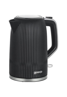 Електрочайник Gorenje K17DPB, Black, 2200W, 1.7 л, відключення під час закипання, захист від перегріву, індикатор рівня води, пластик