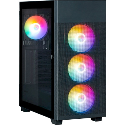 Корпус Zalman S5 NEO, Black, Mid Tower, без БЖ, для ATX / Micro ATX / Mini ITX, 1xUSB 3.0 / 1xUSB 2.0, макс. CPU - 165 мм / VGA - 390 мм, 4x120 мм RGB, бічна панель-дверцята із загартованого скла