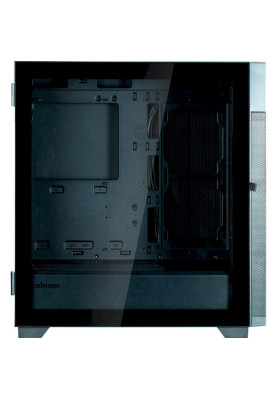 Корпус Zalman S5 NEO, Black, Mid Tower, без БЖ, для ATX / Micro ATX / Mini ITX, 1xUSB 3.0 / 1xUSB 2.0, макс. CPU - 165 мм / VGA - 390 мм, 4x120 мм RGB, бічна панель-дверцята із загартованого скла