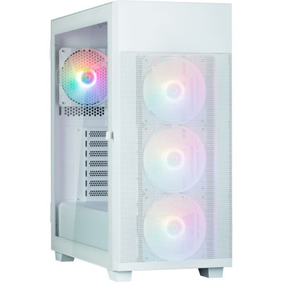 Корпус Zalman S5 NEO, White, Mid Tower, без БЖ, для ATX / Micro ATX / Mini ITX, 1xUSB 3.0 / 1xUSB 2.0, макс. CPU - 165 мм / VGA - 390 мм, 4x120 мм RGB, бічна панель-дверцята із загартованого скла