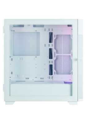 Корпус Zalman S5 NEO, White, Mid Tower, без БЖ, для ATX / Micro ATX / Mini ITX, 1xUSB 3.0 / 1xUSB 2.0, макс. CPU - 165 мм / VGA - 390 мм, 4x120 мм RGB, бічна панель-дверцята із загартованого скла
