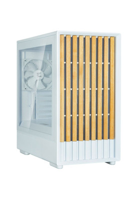 Корпус Zalman P10 Namu, White, Mini Tower, без БЖ, для Micro ATX / Mini ITX, 1xType-C / 1xUSB 3.0, макс. CPU - 173 мм / VGA - 340 мм, 3x120 мм, бічна панель із загартованого скла