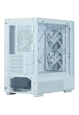 Корпус Zalman P10 Namu, White, Mini Tower, без БЖ, для Micro ATX / Mini ITX, 1xType-C / 1xUSB 3.0, макс. CPU - 173 мм / VGA - 340 мм, 3x120 мм, бічна панель із загартованого скла