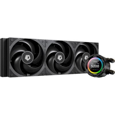 Система рідинного охолодження ID-Cooling Space LCD SL360 Pro SE, 3х120мм AS-120-K fans, 4pin PWM, Intel LGA 1851/1700/1200/115x, AMD AM5/AM4, до 350Вт TDP, 27.2dB(A) Max, LCD-дисплей 2,1"
