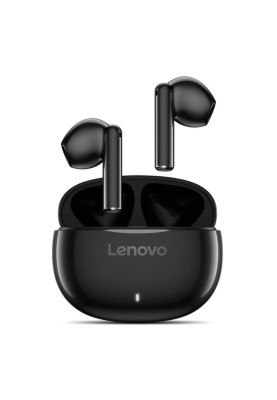 Навушники бездротові Lenovo E310, Black, Bluetooth 5.3, мікрофон (ENC), динаміки 13 мм, зарядний кейс, 32 Ом, 114 дБ (GXD1Q65146)