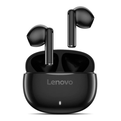 Навушники бездротові Lenovo E310, Black, Bluetooth 5.3, мікрофон (ENC), динаміки 13 мм, зарядний кейс, 32 Ом, 114 дБ (GXD1Q65146)