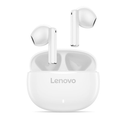 Навушники бездротові Lenovo E310, White, Bluetooth 5.3, мікрофон (ENC), динаміки 13 мм, зарядний кейс, 32 Ом, 114 дБ (GXD1Q65145)