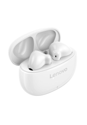 Навушники бездротові Lenovo E310, White, Bluetooth 5.3, мікрофон (ENC), динаміки 13 мм, зарядний кейс, 32 Ом, 114 дБ (GXD1Q65145)