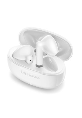 Навушники бездротові Lenovo E310, White, Bluetooth 5.3, мікрофон (ENC), динаміки 13 мм, зарядний кейс, 32 Ом, 114 дБ (GXD1Q65145)