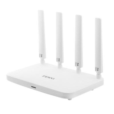 Роутер Fenvi FV-AX1800WR, White, WiFi 6 (2.4GHz до 574 MB/s / 5GHz до 1201 MB/s), 3xGLan, 1xGWan, MU-MIMO, 4 внешних антенн