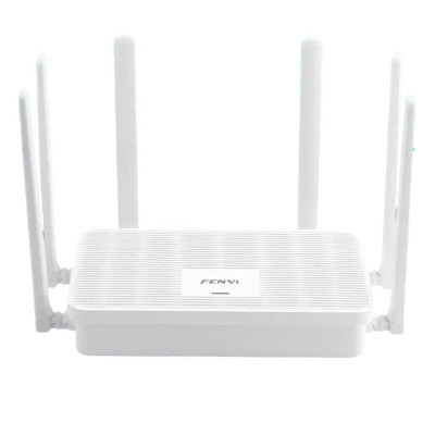 Роутер Fenvi FV-AX3000WR, White, WiFi 6 (2.4GHz до 574 MB/s / 5GHz до 2402 MB/s), 3xGLan, 1xGWan, MU-MIMO, 6 внешних антенн