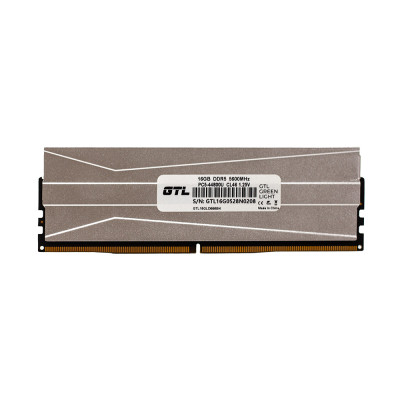 Пам'ять 16Gb DDR5, 5600 MHz, GTL Green Light, Silver, 46-46-46, 1.25V, з радіатором (GTL16GLD556BK)