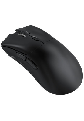 Миша бездротова Attack Shark R1, Black, Bluetooth / USB 2.4GHz / Type-C, оптична (сенсор PixArt PAW3311), 800 - 18 000 dpi, 400 IPS, 40G, 6 кнопок, акумулятор 300 mAh, 59 г