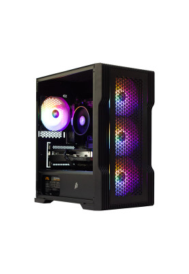 Комп'ютер GTL HexaGaming A84G6FR (R5-8400F / B650 / 16G DDR5 / RTX 4060-8 / SSD 1TB / mATX / 500W / No OS) (GTLHGB846N46P1M5_X65T3) Black, RGB