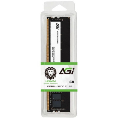 Пам'ять 8Gb DDR4, 3200 MHz, AGI UD138, CL22, 1.2V (AGI320008UD138-ST)