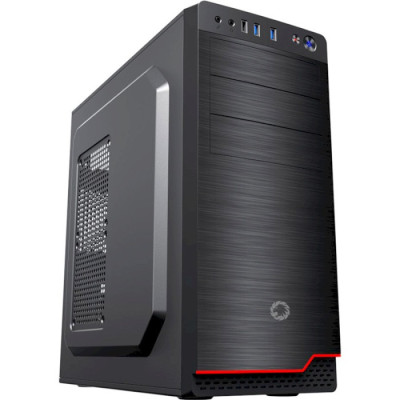 Корпус GameMax MT519-NP-2U3-CR Black, без БЖ, Mid Tower, ATX / Micro ATX / Mini ITX, 2хUSB3.0, 1хUSB2.0, Card-Reader, 415х200х416 мм
