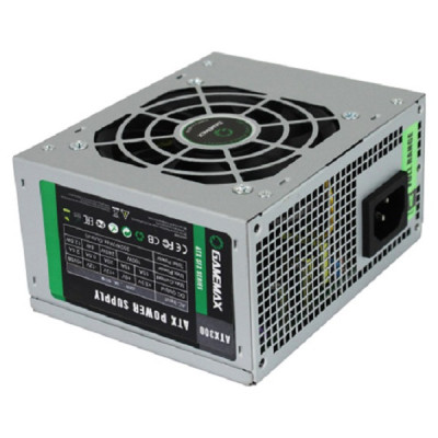 Блок живлення 300 Вт, GameMax ATX-300W SFX, 8 см, 2xMolex / 2xSATA / 1x4+4-pin / 1x20+4-pin