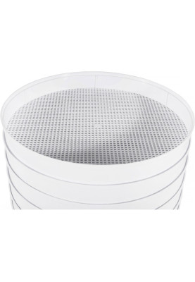 Сушарка овочів та фруктів Holmer HFD-51W White, 520W, керування механічне, 5 лотків, висота сушильного піддону 4см, діаметр 38см