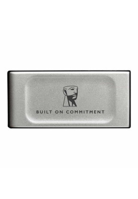 Зовнішній накопичувач SSD, 2Tb, Kingston XS2000 "BoC", Grey, Type-C 3.2 (Gen 2x2), 2000 / 2000 Мб/с, до комплекту входить гумовий чохол (SXS2000/2000GA)