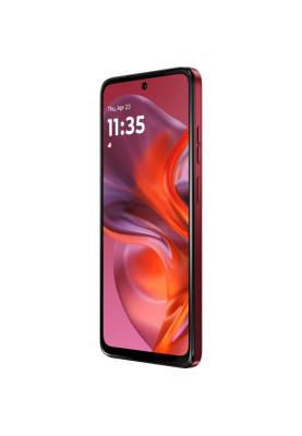 Смартфон Motorola G05, Plum Red, 6.67" (1612х720, 90 Гц, LCD), MediaTek Helio G81 (8 ядер), Mali-G52 MC2, RAM 4GB, ROM 128GB, MicroSD (до 1 ТБ), WiFi, Bluetooth 5.4, 50Mp + 8Mp, 5200 mAh, Android 15 (PB6L0035UA)