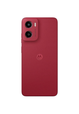 Смартфон Motorola G05, Plum Red, 6.67" (1612х720, 90 Гц, LCD), MediaTek Helio G81 (8 ядер), Mali-G52 MC2, RAM 4GB, ROM 128GB, MicroSD (до 1 ТБ), WiFi, Bluetooth 5.4, 50Mp + 8Mp, 5200 mAh, Android 15 (PB6L0035UA)