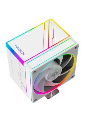 Кулер для процесора ID-Cooling FROZN A610 ARGB White, 120 мм, 6 теплових трубок, алюміній/мідь, Intel: 1851, 1700, 1200, 115x; AMD: AM4/AM5, 500±200 ~ 2000±10% об/хв, 29.85dB(A) Max, 154х94х120 мм, 4-pin PWM, до 250 Вт