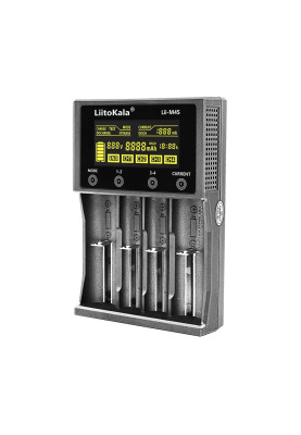 Зарядний пристрій LiitoKala Lii-M4S, Black, 4xAA/AAA/C Ni-MH/Ni-Cd, 26650/21700/26500/18650/1850 Li-Ion, живлення від USB