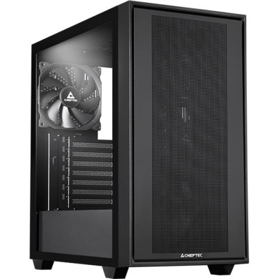 Корпус Chieftec Night Hunter GS-03B-BLK-OP Black, без БЖ, Mid Tower, E-ATX / ATX / Micro ATX / Mini ITX, 2xUSB 3.1, 1xUSB Type-C, 4x120 мм PWM, 440x238x450 мм, 0.7mm SPCC, 8.01 кг