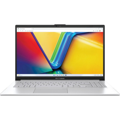 Ноутбук 15" Asus Vivobook Go 15 E1504FA-BQ1105 Cool Silver 15.6" (1920х1080, IPS, 60Hz), AMD Ryzen 3 7320U (4x2.4-4.1GHz), 8GB LPDDR5, SSD 512GB, AMD Radeon, Web, Wi-Fi 6E, BT 5.3, 1xType-C/1xUSB3.2/1xUSB2.0, HDMI, 42Wh, noOS (90NB0ZR1-M01YF0)