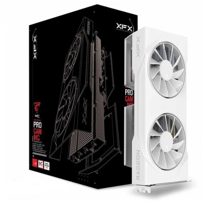 Відеокарта Radeon RX 9060 XT, XFX, Swift OC Gaming (White Edition), 8Gb GDDR6, 128-bit, HDMI/2xDP, 3320/20000 MHz, 8-pin (RX-96TSW8GWQ)