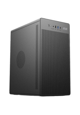 Корпус 2E Credo V285B, Black, 400 Вт, Mini Tower, для Micro ATX / Mini ITX, 1xType-C / 1xUSB 3.0 / 1xUSB 2.0, макс. CPU - 160 мм / VGA - 300 мм, 1x120 мм (2E-V285B-400)