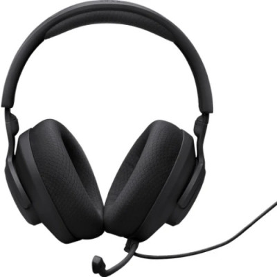 Навушники JBL Quantum 100M2, Black, 3.5 мм, мікрофон, динаміки 40 мм, технологія "QuantumSOUND Signature", 1.2 м (JBLQTUM100M2BLK)