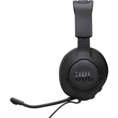 Навушники JBL Quantum 100M2, Black, 3.5 мм, мікрофон, динаміки 40 мм, технологія "QuantumSOUND Signature", 1.2 м (JBLQTUM100M2BLK)
