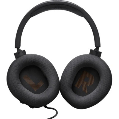 Навушники JBL Quantum 100M2, Black, 3.5 мм, мікрофон, динаміки 40 мм, технологія "QuantumSOUND Signature", 1.2 м (JBLQTUM100M2BLK)