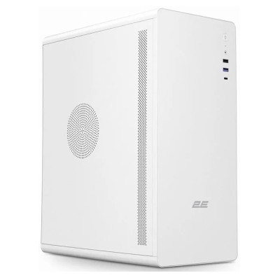 Корпус 2E Credo V500W, White, без БЖ, Mid Tower, для ATX / Micro ATX / Mini ITX, 1xType-C / 1xUSB 3.0 / 1xUSB 2.0, макс. CPU - 160 мм / VGA - 310 мм, 1x120 мм (2E-V500W)