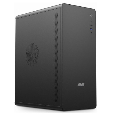 Корпус 2E Credo V500B, Black, без БЖ, Mid Tower, для ATX / Micro ATX / Mini ITX, 1xType-C / 1xUSB 3.0 / 1xUSB 2.0, макс. CPU - 160 мм / VGA - 310 мм, 1x120 мм (2E-V500B)