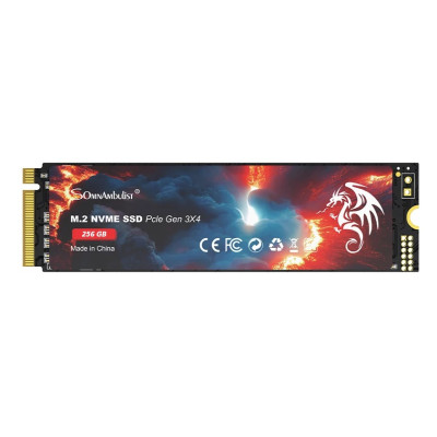 Твердотільний накопичувач SSD 256Gb, SomnAmbulist, PCI-E 3.0 x4, M.2 2280, 3D TLC, 2600/1600 МБ/с (SASSDNVME256)